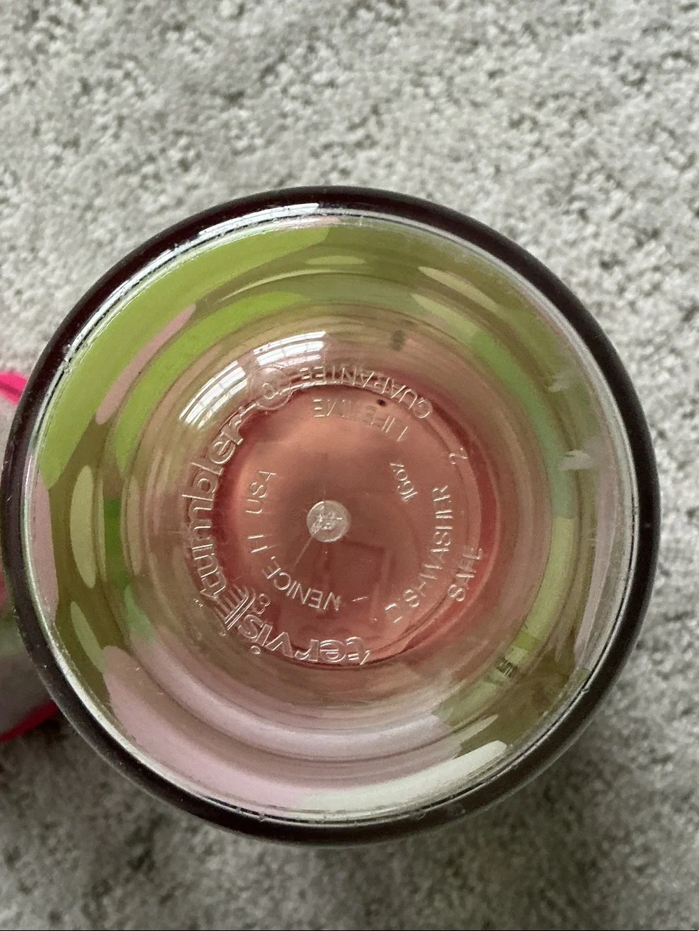 tervis 16 oz tumbler pink and green patterned travel tumblers (set of 2)